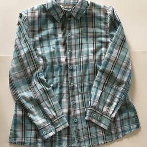 ALLISON DALEY 6P Plaid Roll-up Steve Women’s Shirt